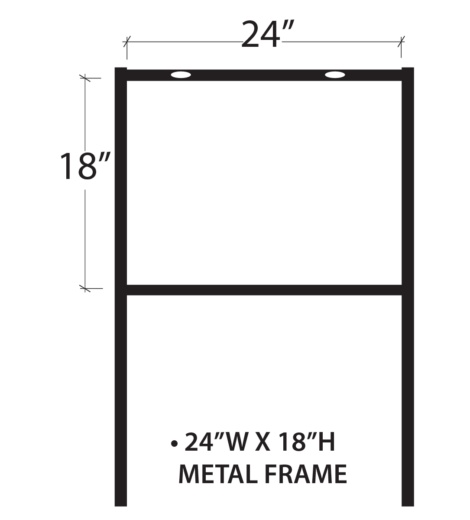 30'' H-STAKE FOR COROPLAST SIGN