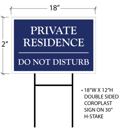 DWH_18X12_PRIVATE RES_DO NOT DISTURB_H-FRAME