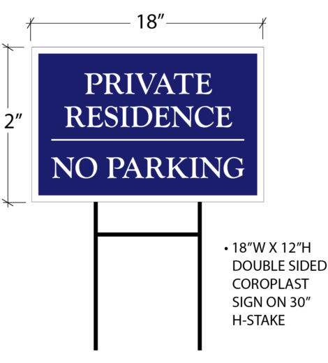 DWH_18X12_PRIVATE RES_NO PARKING_H-FRAME